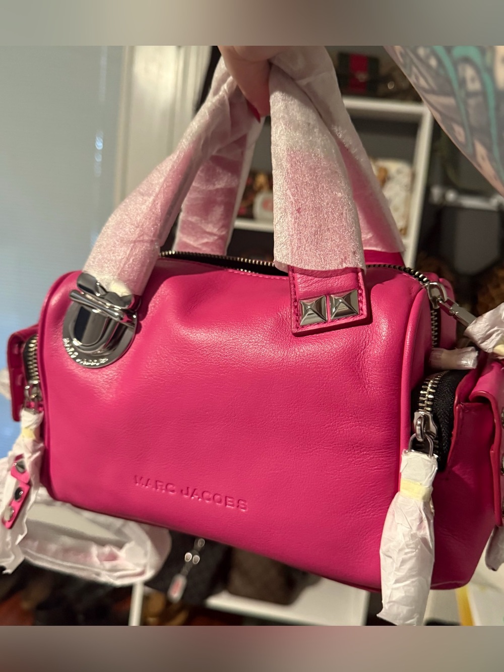 Marc Jacobs The Studded Pushlock Mini Satchel - Picture 2 of 5